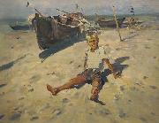 unknow artist, Russov-Lev-Boy-and-Sea-rus13bw